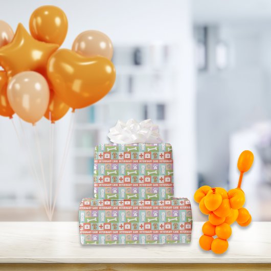 Beruflicher Tierarzt Iconic Geschenkpapier