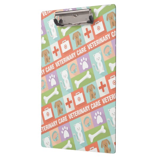 Beruflicher Tierarzt Iconic Klemmbrett (Links)