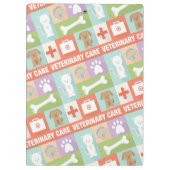 Beruflicher Tierarzt Iconic Klemmbrett (Rückseite)