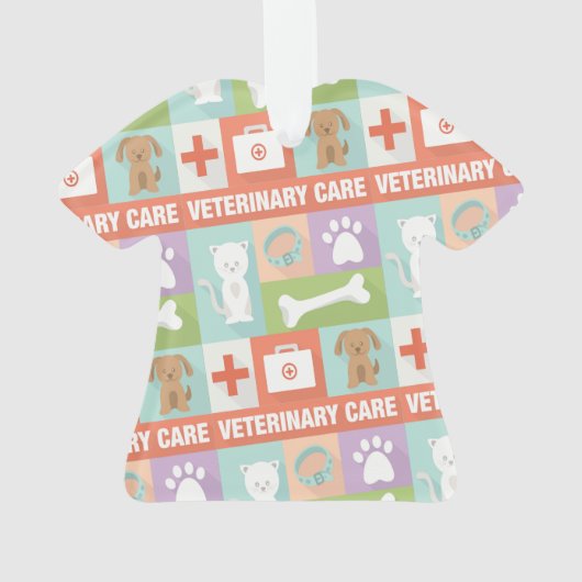 Beruflicher Tierarzt Iconic Ornament (Rückseite)