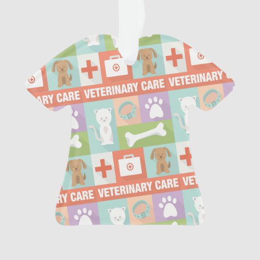 Beruflicher Tierarzt Iconic Ornament (Vorderseite)