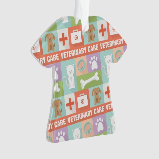 Beruflicher Tierarzt Iconic Ornament (Vorderseite)