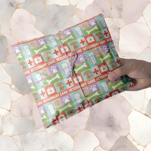 Beruflicher Tierarzt Iconic Seidenpapier