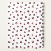 Beruflicher Tiersalon Rose Gold Paws Ernennung Planer (Rückseite)