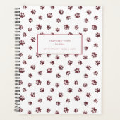 Beruflicher Tiersalon Rose Gold Paws Ernennung Planer (Vorderseite)