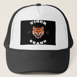 Beruflicher Tiger, schwarz und orange Truckerkappe