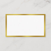 Beruflicher Titel Kontakt Info White Gold QR Code Visitenkarte (Rückseite)