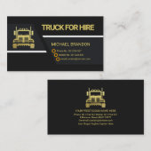 Beruflicher Trapez Lines Truck Visitenkarte (Vorne/Hinten)