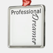 Beruflicher Träumer Silbernes Ornament (Links)