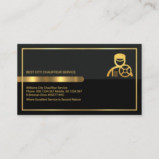 Beruflicher Treiber für graue schwarze Retro-Spalt Visitenkarte (Rückseite)