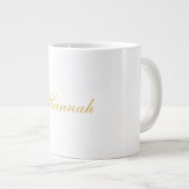 Beruflicher, trendiger Minimalistischer Name Jumbo-Tasse (Vorderseite Rechts)