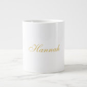 Beruflicher, trendiger Minimalistischer Name Jumbo-Tasse (Vorderseite)
