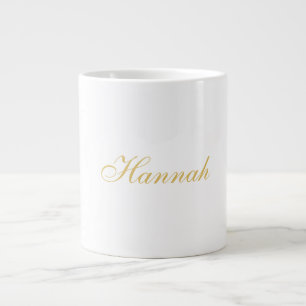 Beruflicher, trendiger Minimalistischer Name Jumbo-Tasse