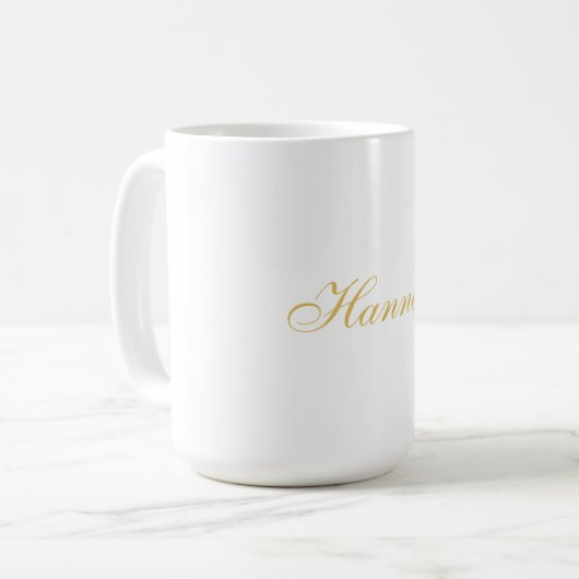 Beruflicher, trendiger Minimalistischer Name Kaffeetasse (Vorderseite Links)