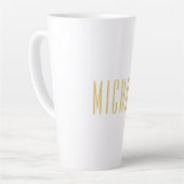 Beruflicher, trendiger Minimalistischer Name Milchtasse (Linke Ecke)