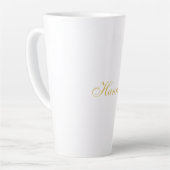 Beruflicher, trendiger Minimalistischer Name Milchtasse (Linke Ecke)