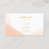 Beruflicher, trendy Gold Handschrift Name Modern Visitenkarte (Rückseite)