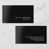 Beruflicher Trendy Style Grau Black Impressive Visitenkarte (Vorne/Hinten)