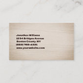 Beruflicher Treppenservice Visitenkarte (Rückseite)