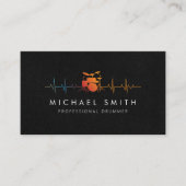 beruflicher Trommler Visitenkarte (Vorderseite)