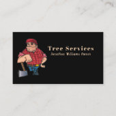 Beruflicher Typ für den Black & Red Tree Service C Visitenkarte (Vorderseite)