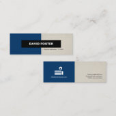 Beruflicher Typist - Einfach elegant Stilvoll Mini Visitenkarte (Vorne/Hinten)