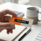 Beruflicher Typist - Einfach elegant Stilvoll Mini Visitenkarte