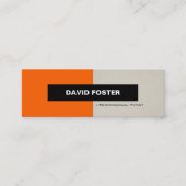 Beruflicher Typist - Einfach elegant Stilvoll Mini Visitenkarte (Vorderseite)