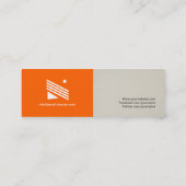 Beruflicher Typist - Einfach elegant Stilvoll Mini Visitenkarte (Rückseite)