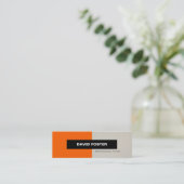 Beruflicher Typist - Einfach elegant Stilvoll Mini Visitenkarte (Stehend Vorderseite)