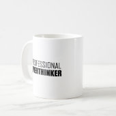 Beruflicher Überdenker Kaffeetasse (Vorderseite Links)