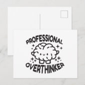 Beruflicher Überdenker Postkarte (Vorne/Hinten)