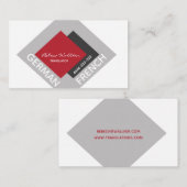 Beruflicher Übersetzer-Übersetzungs-Text-Verfasser Visitenkarte (Vorne/Hinten)