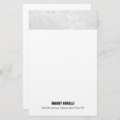 Beruflicher und moderner Grauwein-Stil Briefpapier (Vorne/Hinten)