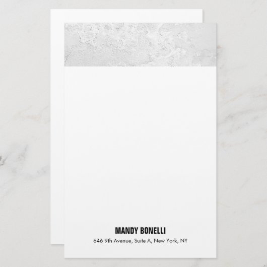 Beruflicher und moderner Grauwein-Stil Briefpapier (Vorne/Hinten)