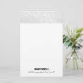 Beruflicher und moderner Grauwein-Stil Briefpapier (Stehend Vorderseite)