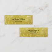 Beruflicher und moderner Luxus Glitzer Mini Bu Mini Visitenkarte (Vorne/Hinten)