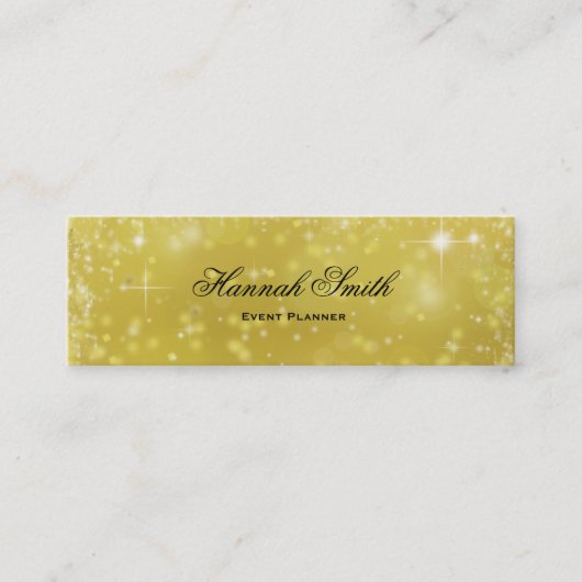 Beruflicher und moderner Luxus Glitzer Mini Bu Mini Visitenkarte (Vorderseite)