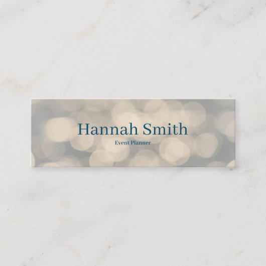 Beruflicher und moderner Luxus Glitzer Mini Bu Mini Visitenkarte (Vorderseite)