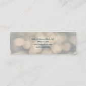 Beruflicher und moderner Luxus Glitzer Mini Bu Mini Visitenkarte (Rückseite)