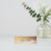 Beruflicher und moderner Luxus Glitzer Mini Visitenkarte (Stehend Vorderseite)