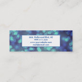 Beruflicher und moderner Luxus Glitzer Mini Visitenkarte (Rückseite)