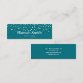 Beruflicher und moderner Luxus Glitzer Mini Visitenkarte (Vorne/Hinten)