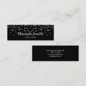 Beruflicher und moderner Luxus Glitzer Mini Visitenkarte (Vorne/Hinten)