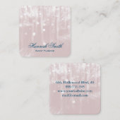 Beruflicher und moderner Luxus Glitzer Quadratische Visitenkarte (Vorne/Hinten)