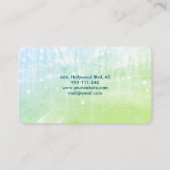 Beruflicher und moderner Luxus Glitzer Visitenkarte (Rückseite)