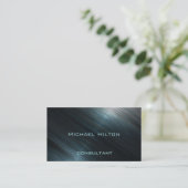 Beruflicher und moderner Luxus mit glänzendem Meta Visitenkarte (Stehend Vorderseite)