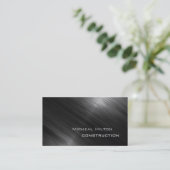 Beruflicher und moderner Luxus mit glänzendem Meta Visitenkarte (Stehend Vorderseite)