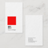 Beruflicher und moderner Luxus-Stil Visitenkarte (Vorne/Hinten)