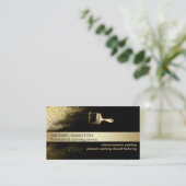 Beruflicher und moderner Malservice Gold Visitenkarte (Stehend Vorderseite)